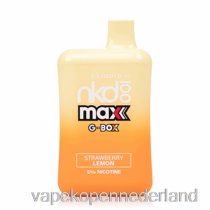 Vape Nederland Gbox X Naakt 100 5500 Wegwerp Aardbei Citroen